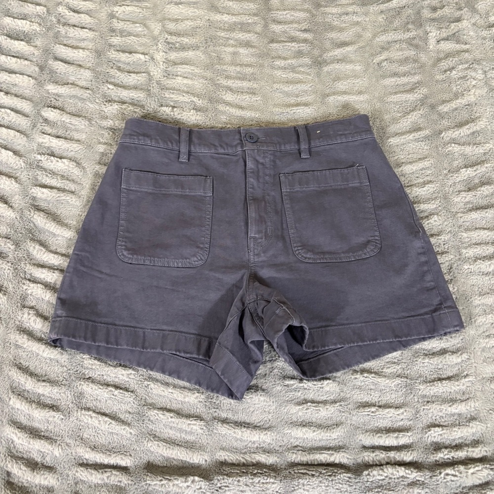 Madewell The High-Rise Sailor Short Gray Charcoal Size 28 Utility Patch Pocket